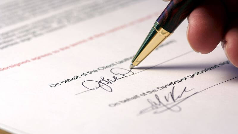 Give a Signature and Stamp on The Law Reference Letter