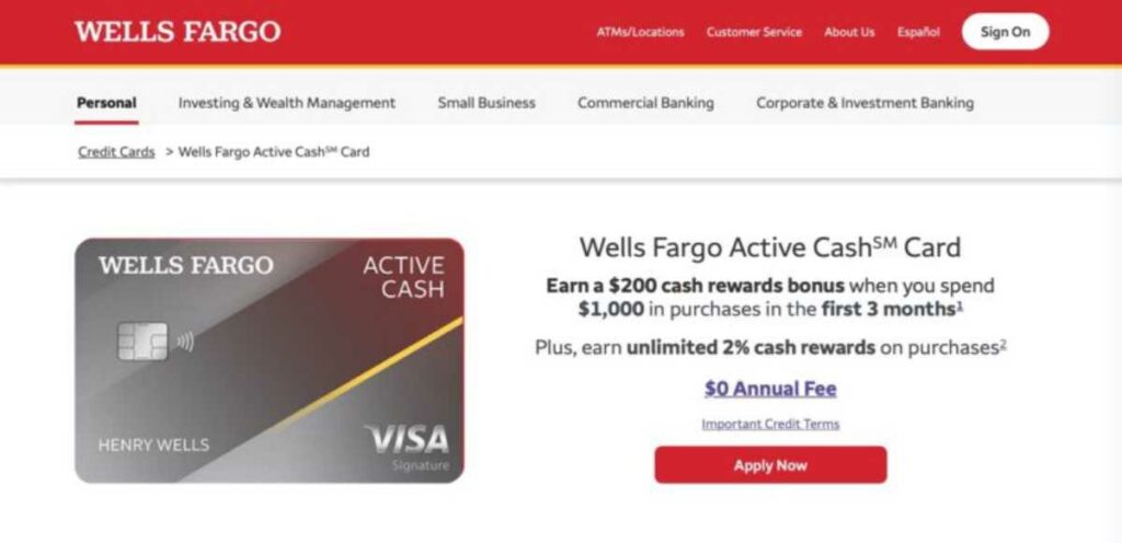 Wells Fargo Rewards